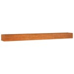 vidaXL Lit surélevé de jardin rouillé 600x80x45 cm acier corten