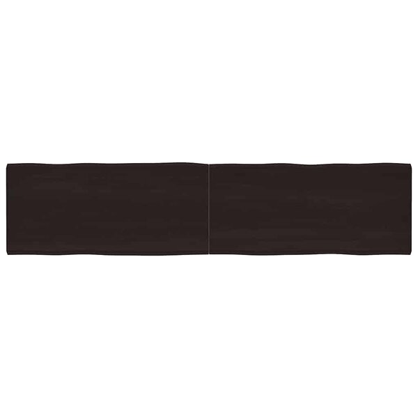 vidaXL Dessus de table bois massif traité bordure assortie