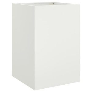 vidaXL Jardinière blanc 52x48x75 cm acier laminé à froid