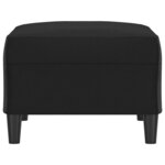 vidaXL Repose-pied Noir 70x55x41 cm Similicuir