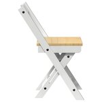vidaXL Chaises à manger pliables lot de 4 Corona bois massif de pin