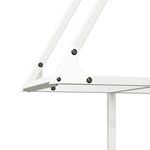 vidaXL Portant de bois chauffage blanc 80x25x90 cm