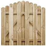 vidaXL Portail de jardin Bois de pin imprégné 100x100 cm