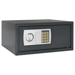 vidaXL Coffre-fort numérique électronique Gris foncé 42x37x20 cm Acier