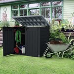 Keter Armoire de stockage de jardin Store It OutMax Anthracite et gris