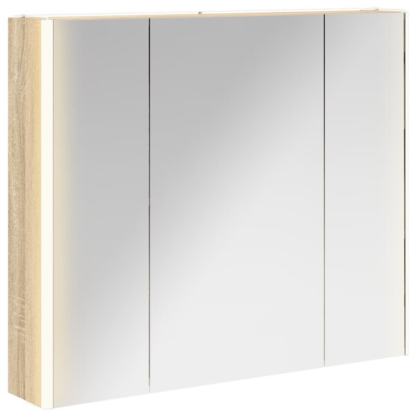 vidaXL Armoire Miroir de Salle de Bain Chêne Sonoma
