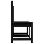 vidaXL Banc de jardin noir 157 5 cm bois massif de pin