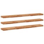 vidaXL Étagères flottantes 3 Pièces 120x20x4 cm acacia massif à l'huile