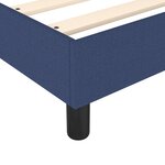 vidaXL Sommier à lattes de lit avec matelas Bleu 100x200 cm Tissu