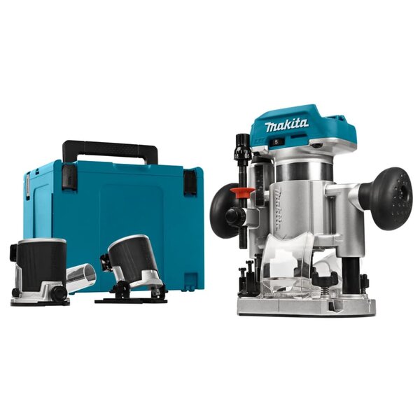 Makita fraiseuse de dessus et bords 18 v bleu et noir