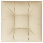 vidaXL Coussin de canapé palette beige 70x70x12 cm