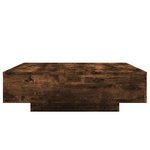 vidaXL Table basse chêne fumé 100x100x31 cm bois d'ingénierie