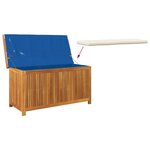 vidaXL Boîte à coussins d'extérieur 113x50x60 5cm bois massif d'acacia