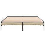 vidaXL Cadre de lit sans matelas chêne sonoma 150x200 cm