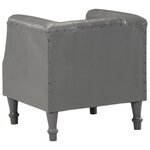vidaXL Chaise cabriolet Gris Cuir véritable de chèvre