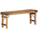 vidaXL banc Naturel 110 x 35 x 46 cm Bois ancien récupéré