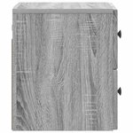 vidaXL Cabinet de chevet mural Sonoma gris 33 x 34 5 x 40 cm