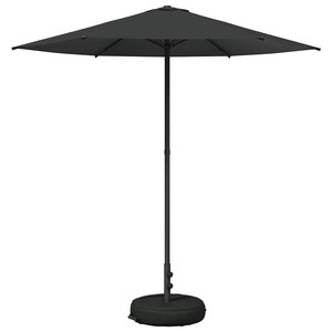 vidaXL Parasol de jardin avec base 230 x 230 cm Polyester