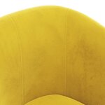 vidaXL Fauteuil cabriolet jaune velours