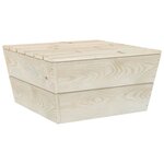 vidaXL Table de jardin 60x60x30 cm Bois d'épicéa imprégné