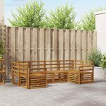 vidaXL Ensemble de canapés d'extérieur 6 pc Naturel