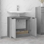 vidaXL Armoire de bain Sonoma gris 64 5x33 5x59 cm Bois d'ingénierie