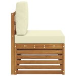 vidaXL Canapé d'extérieur extrémité Naturel 91 x 63 x 73 cm