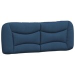 vidaXL Lit avec matelas bleu 120x200 cm tissu