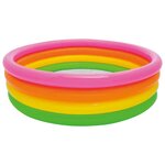 Intex Piscine gonflable Sunset 4 anneaux 168x46 cm
