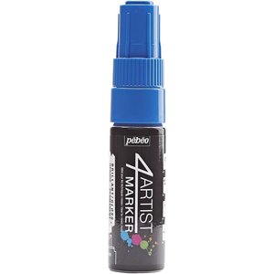 Marqueur peinture 4ARTIST pointe biseau 8 mm Bleu Foncé PÉBÉO