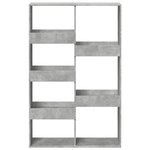 vidaXL Cloison de séparation gris béton 100x33x155 5cm bois ingénierie