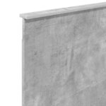 vidaXL Tête de lit avec tête de lit Gris béton 90 cm Bois d'ingénierie