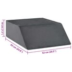 vidaXL Coussin pour les jambes Uni Gris 63 x 52 x 19 cm