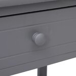 vidaXL Tables de chevet 2 Pièces Gris 40x29x42 cm Bois de Paulownia