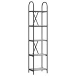 vidaXL Étagère Sonoma gris 40 x 30 x 183 cm Bois d'ingénierie