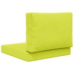 vidaXL Coussin de canapé d'extérieur 2 Pièces Vert Polyester