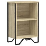 vidaXL Bibliothèque chêne sonoma 50x31x74 5 cm bois d'ingénierie