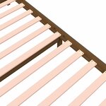 vidaXL Cadre de lit sans matelas marron miel bois massif 120x190 cm