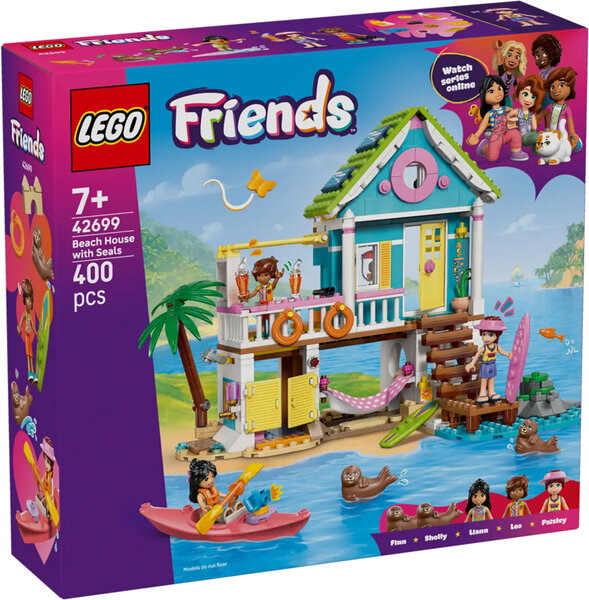 LEGO Friends 42699 - Maison sur la plage et phoques  400 pièces  dès 7 ans