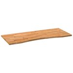 vidaXL Dessus de bureau marron clair bois chêne massif rectangulaire