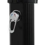 vidaXL Douche solaire pliable Noir 214 cm 23 L