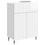 vidaXL Buffet Blanc brillant 66 x 34 5 x 92 cm Bois d'ingénierie