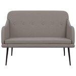 Banc banquette taupe 110 x 76 x 80 cm tissu 02_0010713