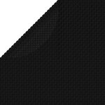 vidaXL Couverture de piscine Noir 549 cm PE