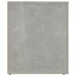 vidaXL Table de chevet Gris béton 50x39x47 cm