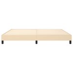 vidaXL Cadre de lit Crème 200 x 200 cm Tissu