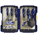 Irwin - coffret de 6 mèches à bois hélicoïdales "blue groove 6x"