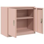 vidaXL Armoire de rangement Rose 80 x 40 x 70 cm Acier