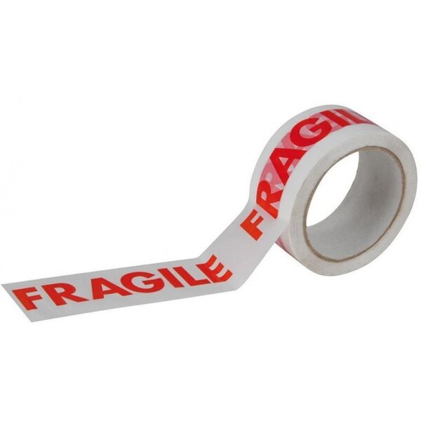 6x rouleaux de ruban adhésif "FRAGILE" Silencieux