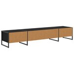vidaXL Meuble TV Chêne noir 170 5 x 36 x 30 5 cm Bois d'ingénierie